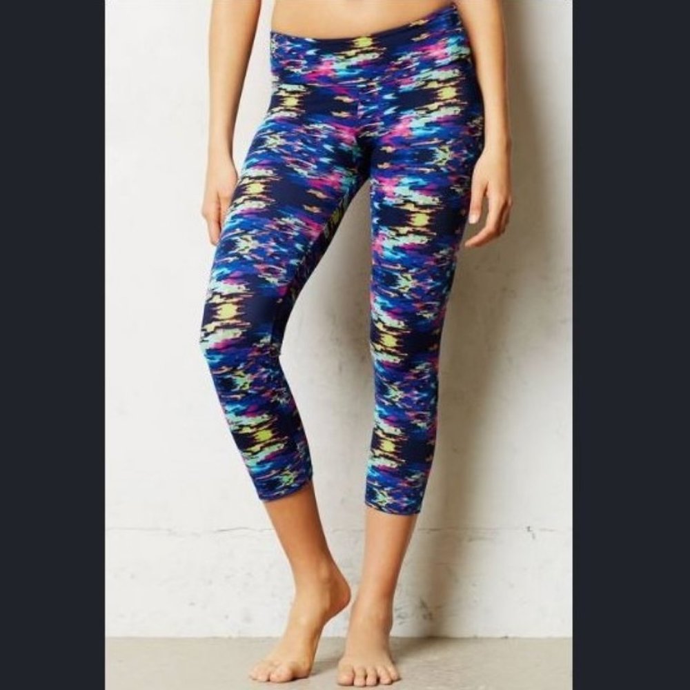 Anthropologie Chroma Crop Leggings capri onzie S/M